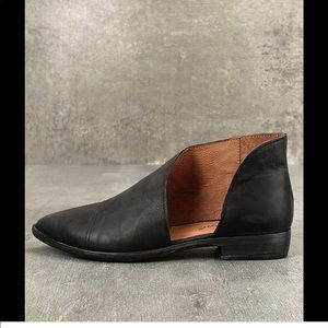 Free People Royale Black Leather Booties